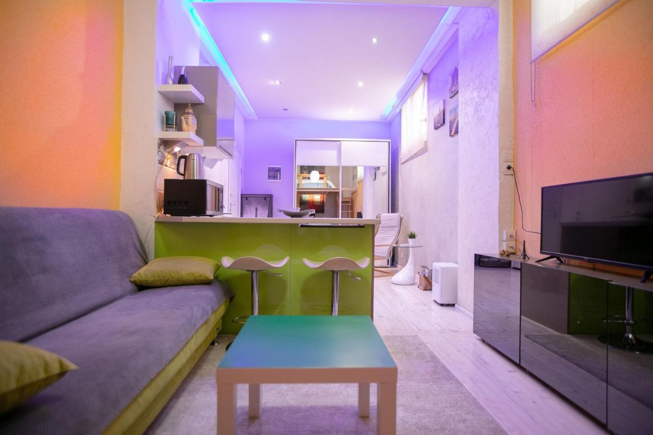 테살로니키 Orange And Blue Studio Downtown 5 Min From White Tower 아파트 외부 사진