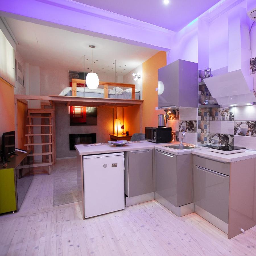 테살로니키 Orange And Blue Studio Downtown 5 Min From White Tower 아파트 외부 사진
