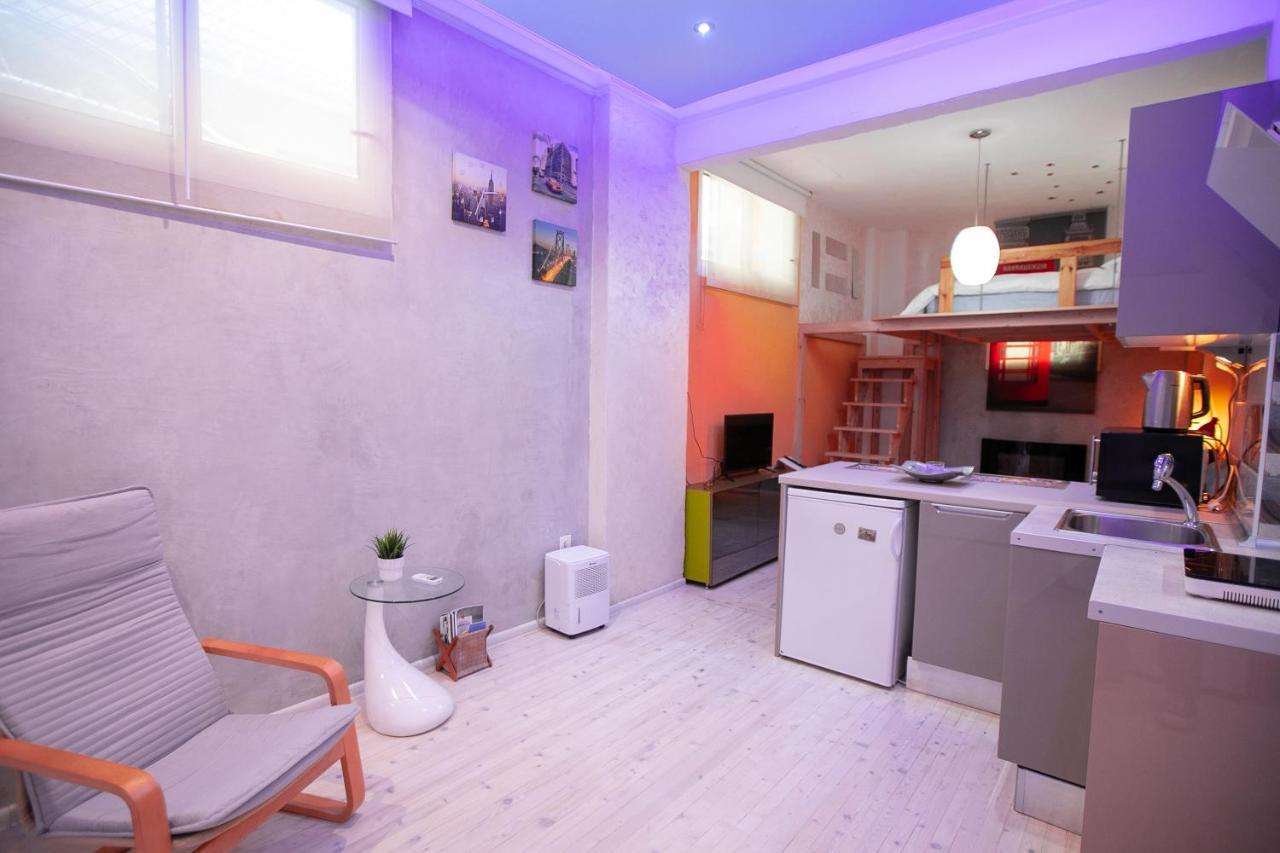 테살로니키 Orange And Blue Studio Downtown 5 Min From White Tower 아파트 외부 사진