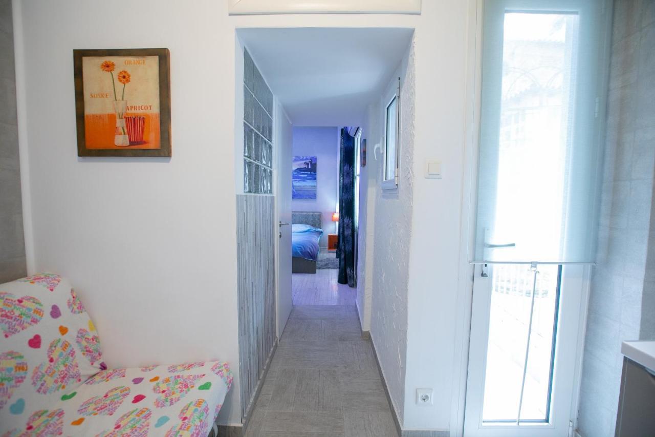 테살로니키 Orange And Blue Studio Downtown 5 Min From White Tower 아파트 외부 사진