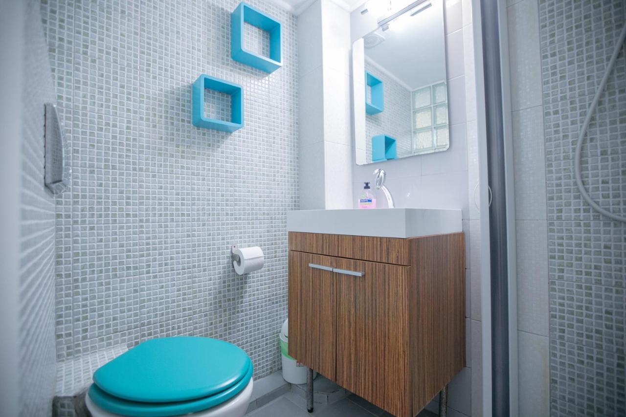 테살로니키 Orange And Blue Studio Downtown 5 Min From White Tower 아파트 외부 사진